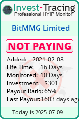 Monitored by Invest-Tracing.com HYIP Monitor-Invest-Tracing.com