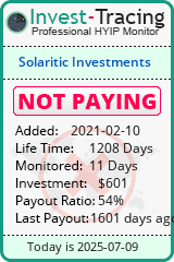Monitored by Invest-Tracing.com HYIP Monitor-Invest-Tracing.com