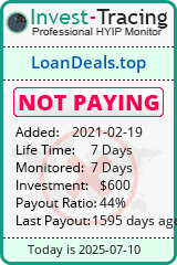 Monitored by Invest-Tracing.com HYIP Monitor-Invest-Tracing.com