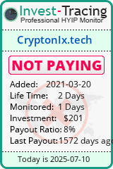 Monitored by Invest-Tracing.com HYIP Monitor-Invest-Tracing.com