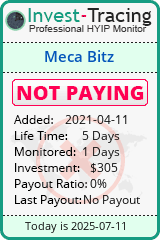 Monitored by Invest-Tracing.com HYIP Monitor-Invest-Tracing.com