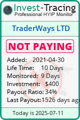 Monitored by Invest-Tracing.com HYIP Monitor-Invest-Tracing.com