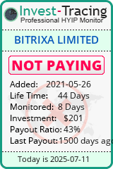 Monitored by Invest-Tracing.com HYIP Monitor-Invest-Tracing.com