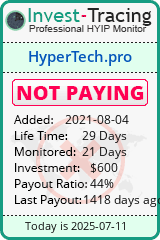 Monitored by Invest-Tracing.com HYIP Monitor-Invest-Tracing.com