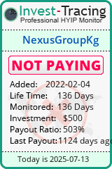 Monitored by Invest-Tracing.com HYIP Monitor-Invest-Tracing.com