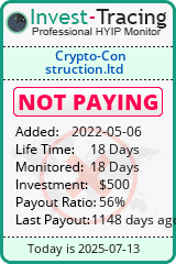 Monitored by Invest-Tracing.com HYIP Monitor-Invest-Tracing.com