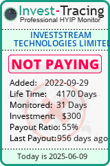 Monitored by Invest-Tracing.com HYIP Monitor-Invest-Tracing.com