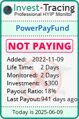 Monitored by Invest-Tracing.com HYIP Monitor-Invest-Tracing.com