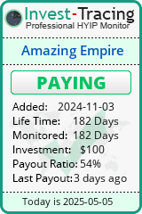 Monitored by Invest-Tracing.com HYIP Monitor-Invest-Tracing.com