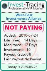 Monitored by Invest-Tracing.com HYIP Monitor-Invest-Tracing.com