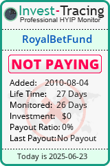Monitored by Invest-Tracing.com HYIP Monitor-Invest-Tracing.com