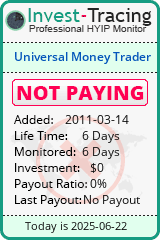 Monitored by Invest-Tracing.com HYIP Monitor-Invest-Tracing.com