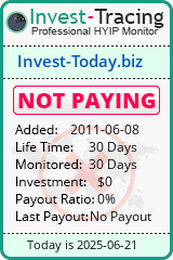Monitored by Invest-Tracing.com HYIP Monitor-Invest-Tracing.com