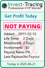 Monitored by Invest-Tracing.com HYIP Monitor-Invest-Tracing.com