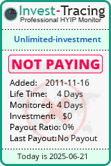 Monitored by Invest-Tracing.com HYIP Monitor-Invest-Tracing.com
