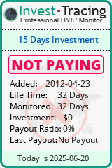 Monitored by Invest-Tracing.com HYIP Monitor-Invest-Tracing.com