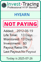 Monitored by Invest-Tracing.com HYIP Monitor-Invest-Tracing.com
