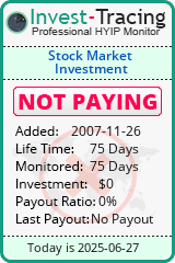 Monitored by Invest-Tracing.com HYIP Monitor-Invest-Tracing.com