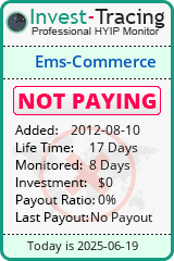 Monitored by Invest-Tracing.com HYIP Monitor-Invest-Tracing.com