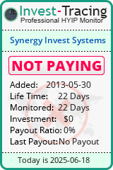Monitored by Invest-Tracing.com HYIP Monitor-Invest-Tracing.com