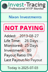 Monitored by Invest-Tracing.com HYIP Monitor-Invest-Tracing.com