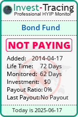 Monitored by Invest-Tracing.com HYIP Monitor-Invest-Tracing.com