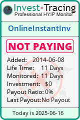 Monitored by Invest-Tracing.com HYIP Monitor-Invest-Tracing.com