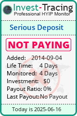 Monitored by Invest-Tracing.com HYIP Monitor-Invest-Tracing.com