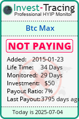 Monitored by Invest-Tracing.com HYIP Monitor-Invest-Tracing.com