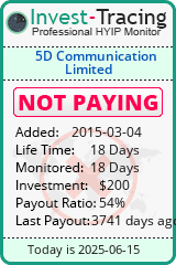 Monitored by Invest-Tracing.com HYIP Monitor-Invest-Tracing.com