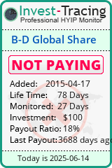 Monitored by Invest-Tracing.com HYIP Monitor-Invest-Tracing.com