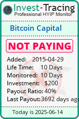 Monitored by Invest-Tracing.com HYIP Monitor-Invest-Tracing.com