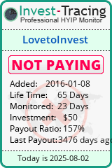 Monitored by Invest-Tracing.com HYIP Monitor-Invest-Tracing.com