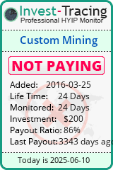 Monitored by Invest-Tracing.com HYIP Monitor-Invest-Tracing.com