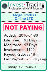Monitored by Invest-Tracing.com HYIP Monitor-Invest-Tracing.com
