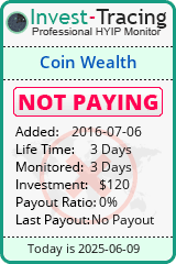 Monitored by Invest-Tracing.com HYIP Monitor-Invest-Tracing.com
