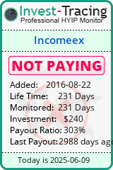 Monitored by Invest-Tracing.com HYIP Monitor-Invest-Tracing.com