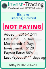 Monitored by Invest-Tracing.com HYIP Monitor-Invest-Tracing.com