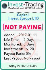 Monitored by Invest-Tracing.com HYIP Monitor-Invest-Tracing.com