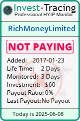 Monitored by Invest-Tracing.com HYIP Monitor-Invest-Tracing.com