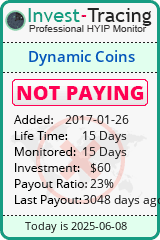 Monitored by Invest-Tracing.com HYIP Monitor-Invest-Tracing.com
