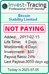 Monitored by Invest-Tracing.com HYIP Monitor-Invest-Tracing.com