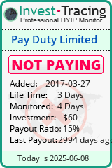 Monitored by Invest-Tracing.com HYIP Monitor-Invest-Tracing.com