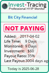 Monitored by Invest-Tracing.com HYIP Monitor-Invest-Tracing.com