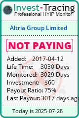 Monitored by Invest-Tracing.com HYIP Monitor-Invest-Tracing.com