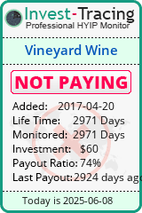 Monitored by Invest-Tracing.com HYIP Monitor-Invest-Tracing.com