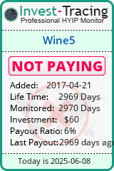 Monitored by Invest-Tracing.com HYIP Monitor-Invest-Tracing.com
