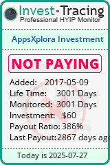 Monitored by Invest-Tracing.com HYIP Monitor-Invest-Tracing.com