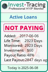 Monitored by Invest-Tracing.com HYIP Monitor-Invest-Tracing.com