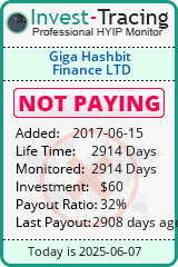 Monitored by Invest-Tracing.com HYIP Monitor-Invest-Tracing.com